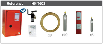 Bluepack clip avec déclenchement pneumatique HKIT702