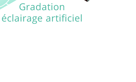 gradation éclairage artificielle